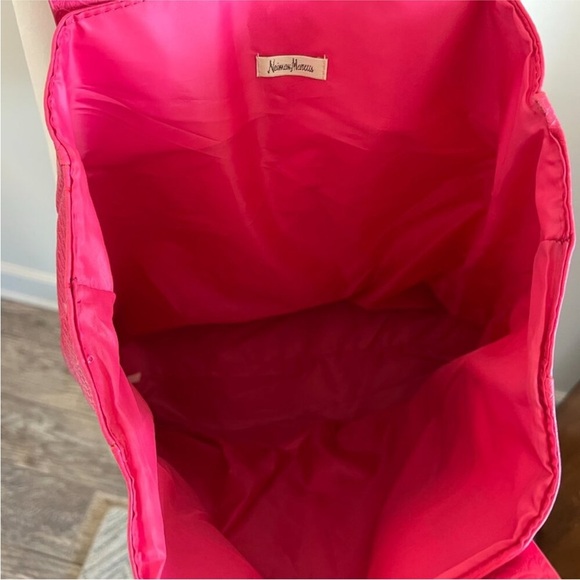 Neiman Marcus Large Pink Tote Bag with front pockets - Picture 2 of 13